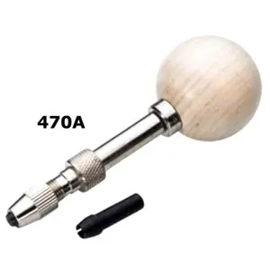 Excellent Product Pin tong wooden handle used as a screwdriver with small screwdriver blades and a hand drill with small twist d