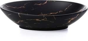 Elegante cuenco decorativo de mármol negro para la mesa del hogar, decoración navideña, centro de mesa, pieza de diseño moderno de alta calidad con estilo de lujo - Product Image 3