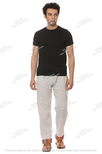 Conjunto de pijama de algodón 100% de diseño personalizado, ropa de dormir informal transpirable para hombre con bolsillo, pijamas informales con patrón tribal nepalí - Product Image 2