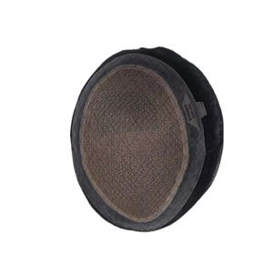 Perruque toupet Miraje Model Taz BD en cheveux humains Remy indiens avec une densité de 100%, vague profonde naturelle et vague corporelle, base en dentelle PU - Product Image 2