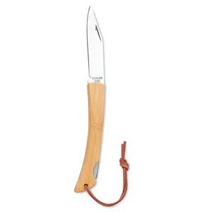 Coltello Pieghevole in Acciaio Inox e Bambù Personalizzato MANSAN per Uso Quotidiano o Collezione, Gadget Unico - Product Image 5