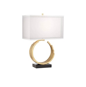 rectangular white Shade aluminium rounded base Table <b>Lamps</b> New Design Handmade Metal Table <b>Lamps</b> Exporter - Product Image 1