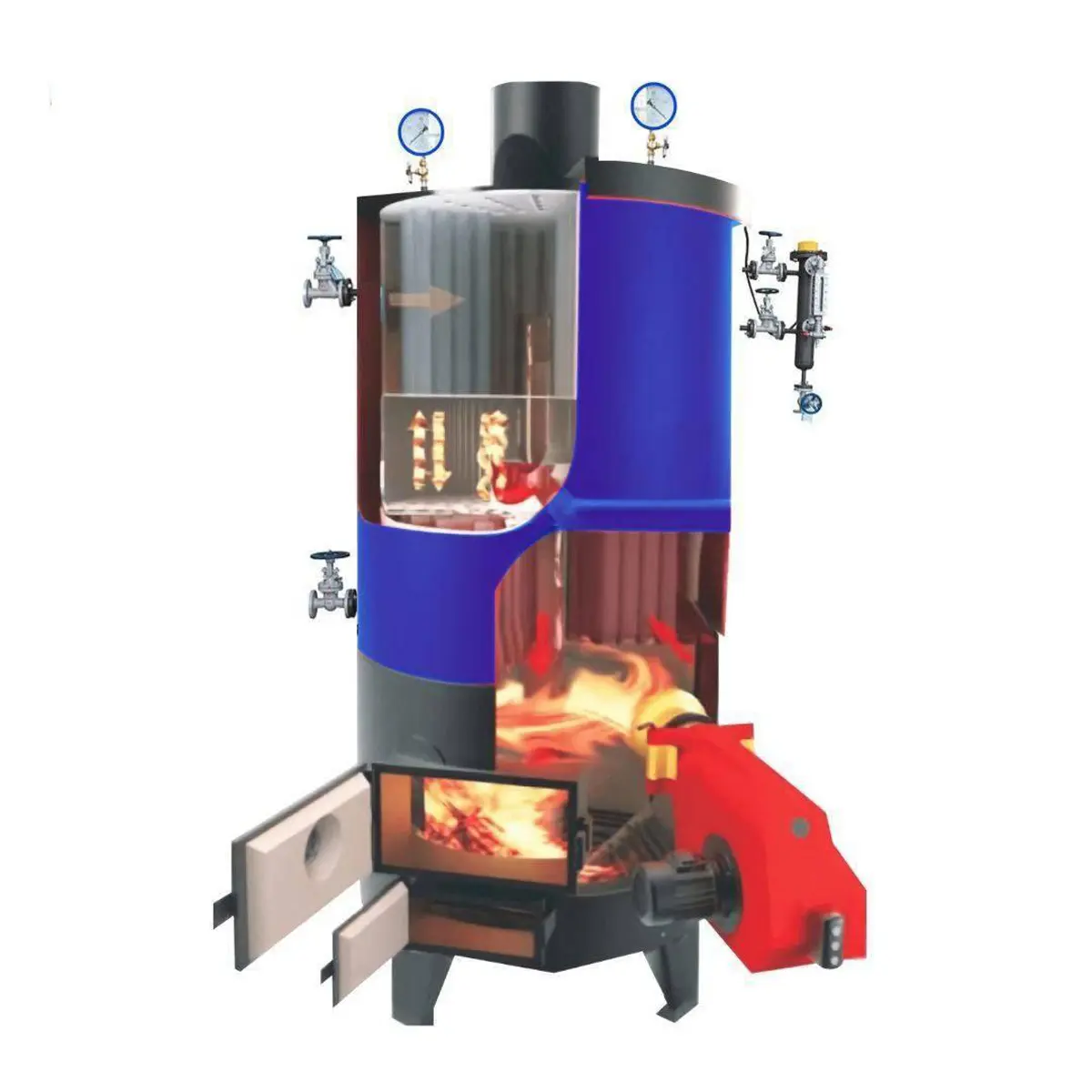 STEAM BOILERS WITH A CAPACITY OF 500 KG STEAM PER HOUR