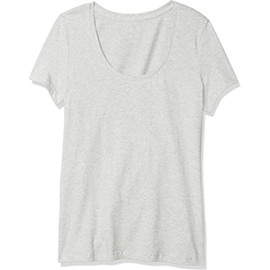 Camiseta Gris Lisa para Mujer, Cuello Redondo, Suave y Elástica, para Suministro al por Mayor - Product Image 1
