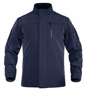 Chaqueta Softshell táctica personalizada para hombre, ropa de trabajo con cremallera polar resistente al agua y a prueba de viento con bolsillos para el invierno 2026 - Product Image 5