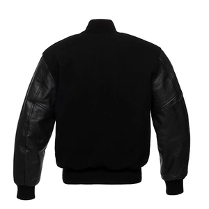 Chaqueta para hombre patchwork Premium Wool Varsity Letterman Jacket con mangas de cuero al por mayor con estilo de alta calidad prendas de vestir exteriores - Product Image 2