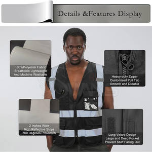 เสื้อกั๊กนิรภัยระบายอากาศได้ดีสำหรับฤดูหนาวเสื้อผ้าสีพิเศษ - Product Image 2