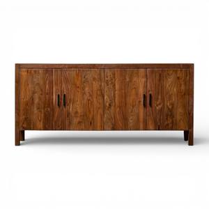 Buffet en bois massif écologique, fait à la main, style ferme traditionnelle, en teck récupéré, pour le salon, 4 portes, salle à manger - Product Image 2