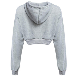 Sudaderas con capucha de mujer personalizadas Sudaderas con capucha de manga larga de gran tamaño Fabricantes de peso pesado Crop Tops Hoodies - Product Image 6