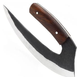 Cuchillo Ullu de acero de Damasco hecho a mano con mango de madera rosa, cortador de pizza de cocina, precio barato a granel - Product Image 2