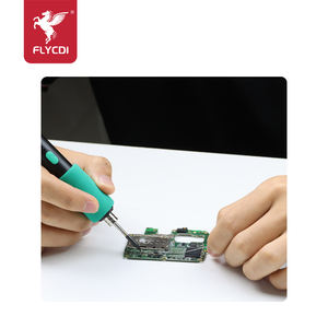 FLYCDI Kit de <span class=keywords><strong>fer</strong></span> à <span class=keywords><strong>souder</strong></span> portable sans fil Chauffage rapide Température réglable Batterie au lithium <span class=keywords><strong>Fer</strong></span> à <span class=keywords><strong>souder</strong></span> rechargeable - Product Image 1