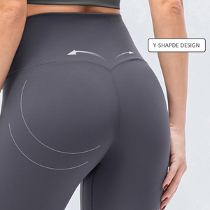 Femmes 2024 meilleur noir taille haute Yoga pantalon Spandex Gym entraînement Leggings XXS taille élastique taille Sublimation couleur unie bout à bout - Product Image 6