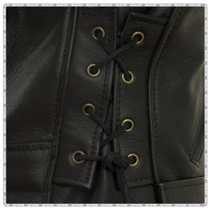 Veste de moto en cuir pour femmes approuvée CE | Veste de motard durable | Veste d'équitation élégante pour la sécurité - Product Image 5