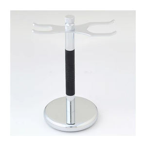 Support de rasage luxueux en métal avec rasoir et porte-brosse disponible au prix de gros - Product Image 3