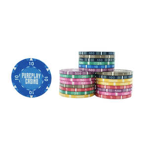 Puces de Poker en céramique professionnelle EPT entièrement personnalisables, 10g et 40MM, avec design personnalisé, couleur et logo - Product Image 3