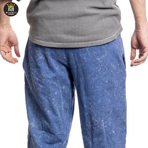 Men's Heavyweight Acid Wash Sweatpants 100% Cotton Jogger Pants High <b>Drawstring</b> Loose Acid Wash <b>Trouser</b> - Product Image 4