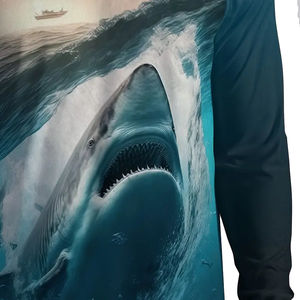 Camisa de Manga Larga de Forro Polar Satinado de Secado Rápido Personalizada para Hombre, para Actividades Casuales al Aire Libre de Invierno, Ropa de Pesca, Cálida con Botones - Product Image 5