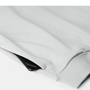 Sweat à capuche ample pour hommes de qualité supérieure en coton lourd polaire Baggy Street Fashion Factory Direct - Product Image 5