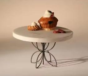 Base plateada de acero inoxidable para decoración de pasteles, soporte giratorio para decoración, plato giratorio para pasteles de aleación de aluminio - Product Image 2