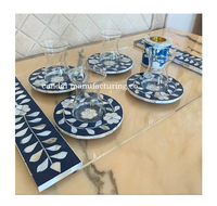 Plateau de service et plateau à thé rectangulaires en nacre incrustée, objets de collection culturels, nouveaux ustensiles de cuisine pour restaurant