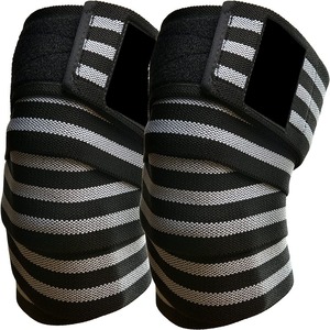Enveloppes de genou avec sangle pour hommes et femmes, pour Squats, haltérophilie, Gym, genouillères - Product Image 1