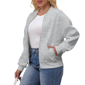 Chaqueta Bomber Transpirable Hecha a Medida para Mujer, Producto Más Vendido, Chaqueta Bomber de Manga Larga para Mujer en Cantidad al por Mayor - Product Image 6