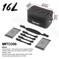 Sac d'extension latéral imperméable en aluminium de 16 litres pour moto Rhinowalk, valise latérale pour ADV et tourisme