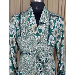 Men's Kimono <b>Robe</b> Silky Soft Elegant Vintage Style Classic Sustainable <b>Beach</b> Lounge Wear for House <b>Beach</b> Timeless Gift Idea - Product Image 2