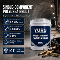 Matériau de scellement polyuréthane monocomposant réactif à l'eau pour l'injection de résine dans les joints de segments de tunnels et de métros et la réparation du béton