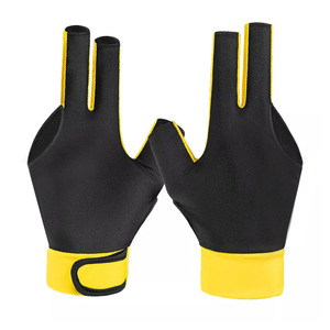 Rabixo Sports Premium Quality Billiard <b>Gloves</b> <b>for</b> Snooker/<b>Pool</b> Customized Breathable Non-Slip Polyester Spandex 3-Finger Pull-On - Product Image 2