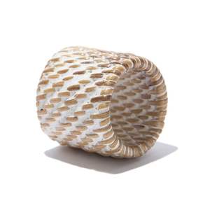 Vente en gros pas cher Anneau de serviette en rotin pour décoration de table avec strass et bling Anneau à boucle pour serviette de table - Product Image 6