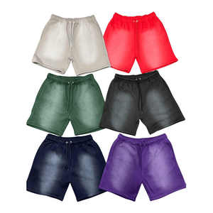 Shorts décontractés de haute qualité en coton/polyester à taille élastique, séchage rapide, respirant, streetwear, hip hop, vintage, délavé pour hommes - Product Image 4