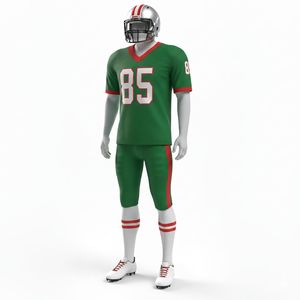 Uniforme de football américain entièrement personnalisé, maillot, pantalon rembourré, short, 100% polyester, séchage rapide, respirant, marquage d'équipe, numéros - Product Image 3
