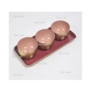 Ensemble de trois bols à dessert de taille différente pour le restaurant de l'hôtel et les bols décoratifs de mariage - Product Image 2