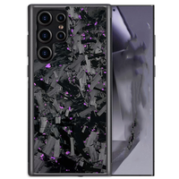 Nouvelle coque de téléphone en fibre de carbone, design sportif, antichoc, peinte aux UV, pour téléphones mobiles S25/S24/S23/S22 Ultra