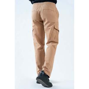 Pantalon cargo en coton Unze London REESA pour homme, style classique ample, fermeture éclair, couleur unie, vêtements de travail, adapté aux tailles XL à 6XL, toile colorée - Product Image 2