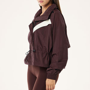 Premium Zipper Sportywear <b>Women</b> Windbreaker <b>Jacket</b> <b>Packable</b> Stylish Heavyweight Breathable Travelwear <b>Jacket</b> With Customize Logo - Product Image 3