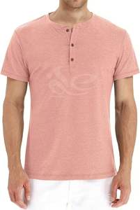 2025 cuello redondo botón Casual Boxy tejido calle estampado hombres SlimFit microfibra Vintage manga corta Camiseta 100% algodón - Product Image 5