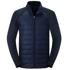 <b>Men's</b> hybrid Puffer Jackets Athletics slim fit Water Resistant Casual Winter <b>Coat</b> stand color Insulated Football <b>Coat</b> - Product Image 3