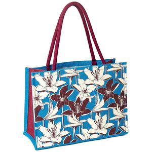 ถุงช้อปปิ้งแบบใช้ซ้ำได้ถุงผ้าปอกระเจาสวยงามสำหรับโรงเรียนวิทยาลัยการเดินทางชายหาดผลิตในเวียดนาม - Product Image 1