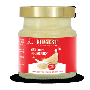 Compléments alimentaires de haute qualité KhaNest, nid d'oiseau mijoté, prêts à consommer, en bouteille en verre avec sucre candi pour enfants - Product Image 1