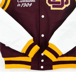 2024 New Fashion Design Baseball <b>Jacket</b> Loose Plush Embroidery Letter Men Custom Street Varsity Men's <b>Jackets</b> - Product Image 5