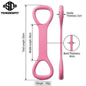 Cuerda de Resistencia Profesional de Silicona en Forma de 8, Alta Elasticidad, Impermeable, para Entrenamiento de Espalda, Yoga y Pilates - Product Image 2