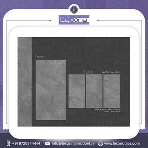 กระเบื้องปูพื้นผิวเรียบทำจากพอร์ซเลนสีเทา600x1200ปูนฉาบผนัง - Product Image 5