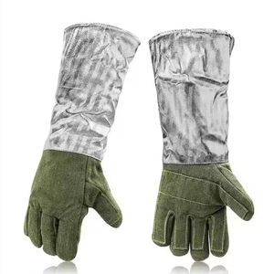 Guantes de Seguridad para Soldadura, Guantes Aislantes de Papel de Aluminio, Guantes Aluminizados de Alta Temperatura, Resistentes al Calor, para Bomberos - Product Image 6