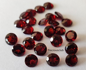 Grenat Naturel Rond Facette 1.7mm-Grenat Rouge Lâche Qualité Supérieure - Product Image 2