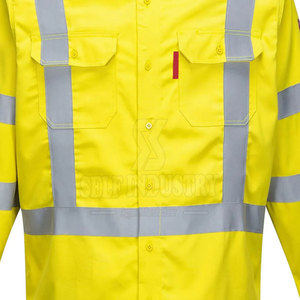 2025 nuevo diseño ropa de verano hecha en Pakistán soldadura FR camisas Color sólido hombres soldadura FR camisas - Product Image 4