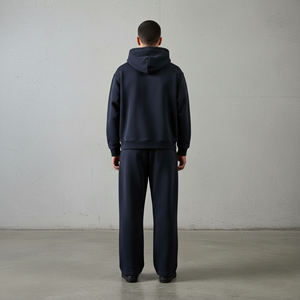 Conjunto Deportivo de 2 Piezas para Hombre, Sudadera con Capucha y Pantalones de Chándal Extra Grandes de Felpa de Poliéster/Algodón, Estilo Urbano, 300g, Personalizado al por Mayor - Product Image 6