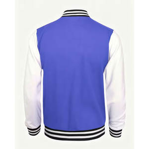 Veste de baseball unisexe à imprimé lettres D, boutons sur le devant, col boutonné, coupe ample, manteau chaud d'hiver, lavable en machine, pour l'extérieur - Product Image 2