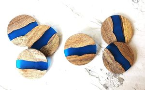 HF Crafts Vente en gros Dessous de verre carré en bois résine style ange 3D Sous-verre multifonctionnel décoratif pour la maison pour la cuisine - Product Image 6